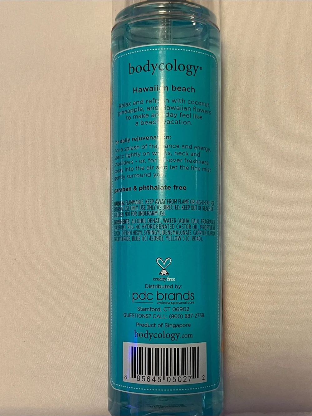 Bodycology Hawaiian Beach Fragrance Mist - 8 FL.OZ New